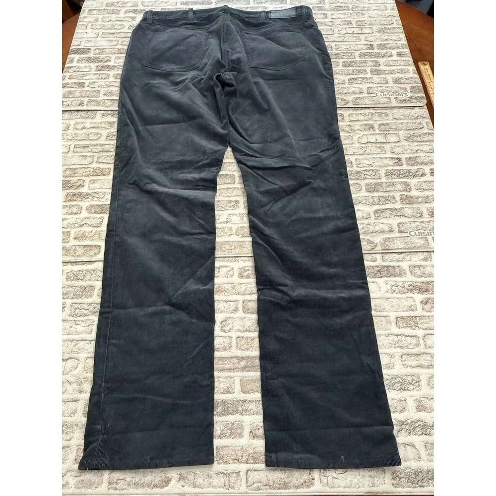 Polo Ralph Lauren Mens Navy Blue Corduroy Pants Straight Leg 38x34 Office Career